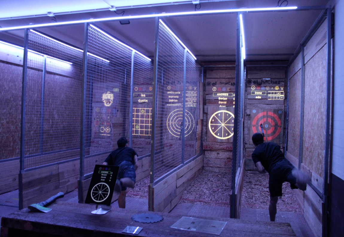 people axe throwing amsterdam
