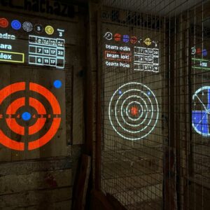 Stream axe throwing boards bijlwerpen